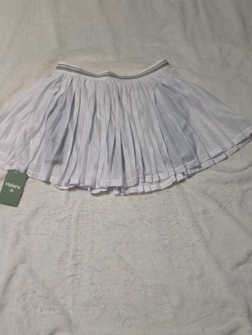Nwt HALARA White Pleated Tennis Skort #56